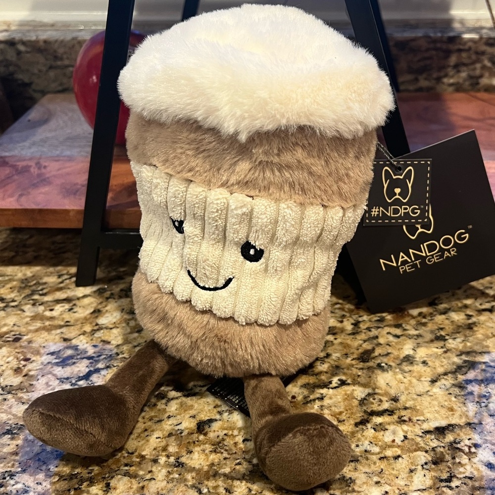 Nandog Coffee Cup Dog Toy